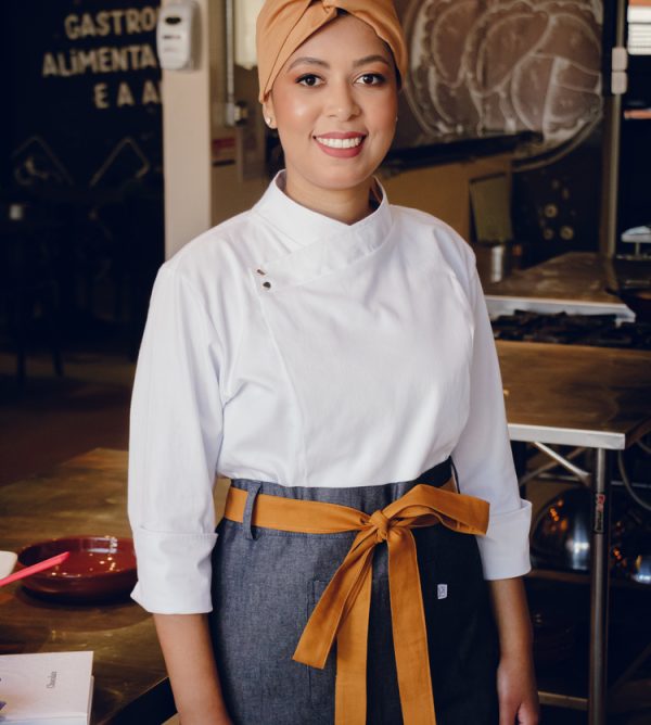 DOLMÃ CHEF FEMININO TRANSPASSE MANGA 3/4
